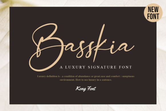 Basskia: A Handwritten Script for Modern Creators