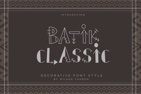 Batik Classic: A Font That Brings Character to Every Project