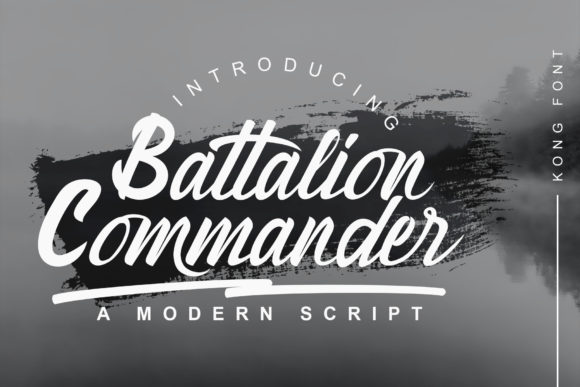 Battalion Commander: The Handwritten Font with a Modern Edge