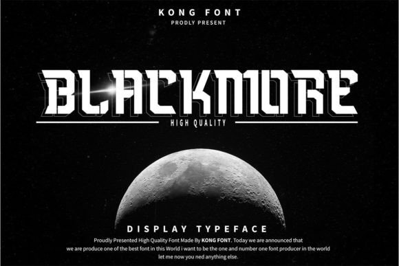 Blackmore: The Futuristic Font for Modern Visual Communication