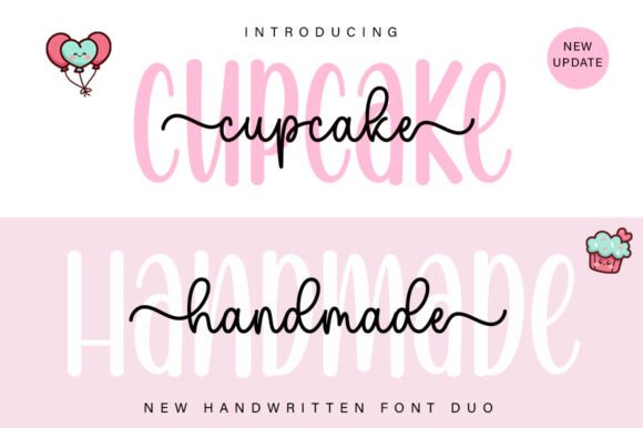 Blending Script and Sans Serif: The Cupcake Handmade Duo Style