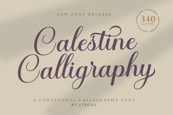 Calestine Calligraphy: Where Delicate Elegance Meets Modern Design
