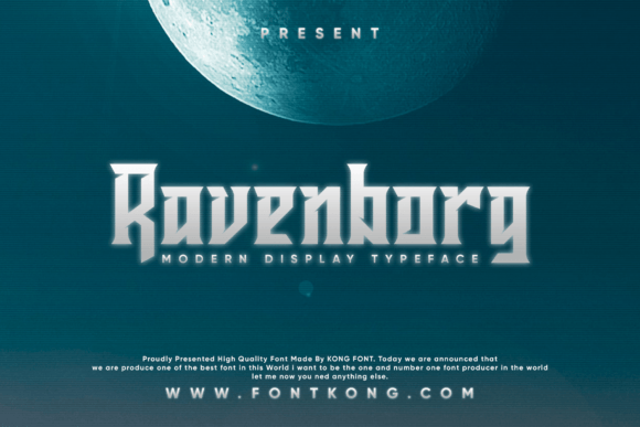 Ravenborg: A Modern Blackletter Font for Bold Branding
