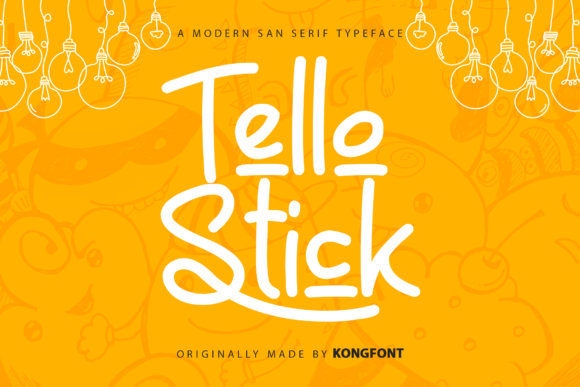 Tello Stick: A Playful Handwritten Script for Modern Creators