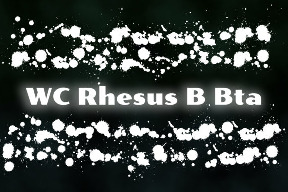 WC Rhesus B Bta: A Splatter Font for Bold Design Statements